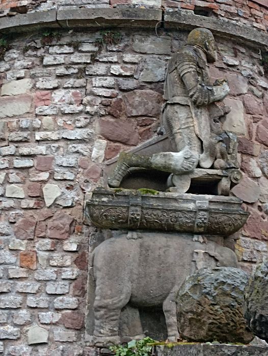 monument sépulcral de Jorg Zorn von Bulach et Ursula de Landsberg, vue partielle