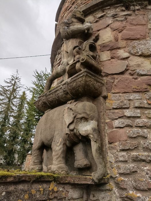 monument sépulcral de Jorg Zorn von Bulach et Ursula de Landsberg, vue partielle