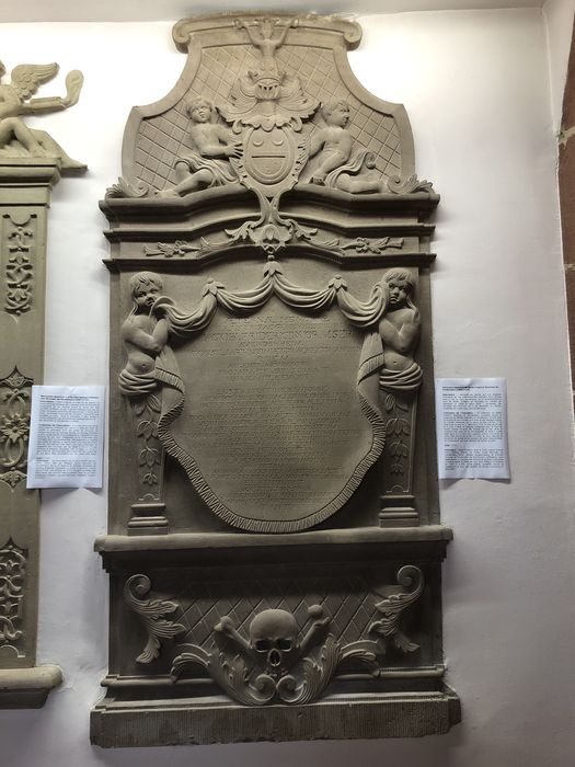 monument sépulcral de Jacob Friedrich Wurmser de Vendenheim (15 aout 1665, +31 décembre 1718)