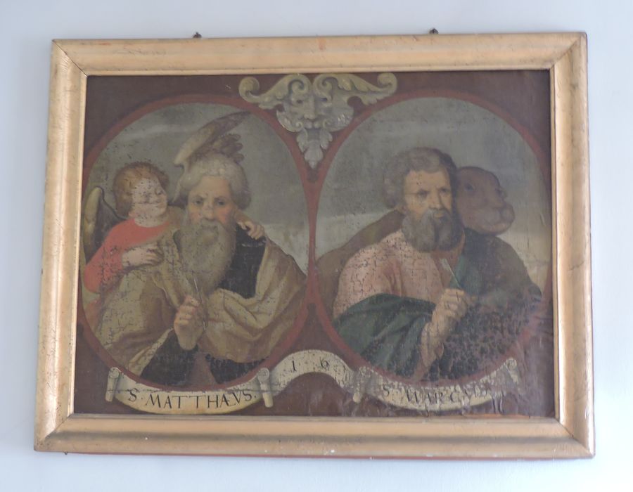 tableau : Les évangélistes Saint Matthieu et Saint Marc