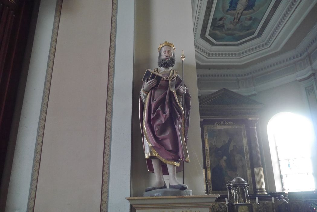 statue : saint Oswald (?)