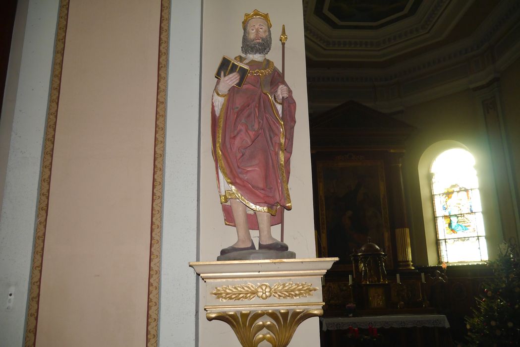 statue : saint Oswald (?)