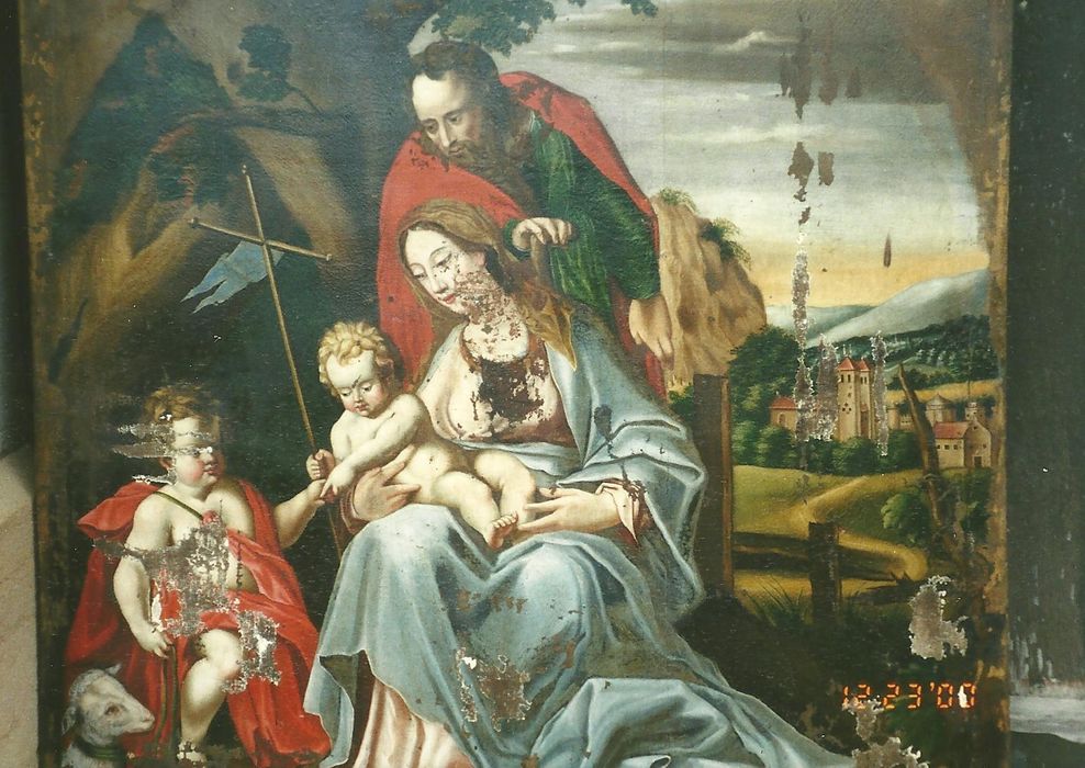 tableau : Sainte Famille avec saint Jean-Baptiste