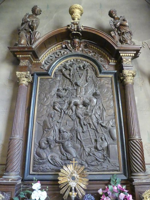 retable, bas-relief : Descente de croix