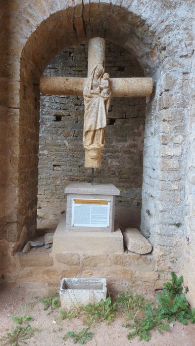 calvaire (fragment) : Vierge à l'Enfant et Christ