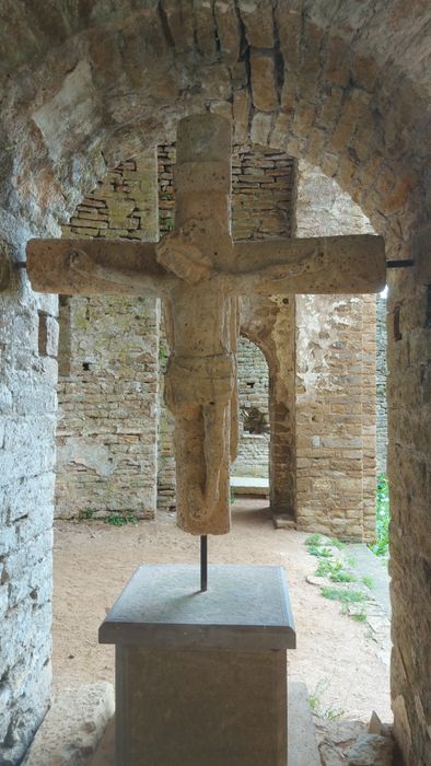 calvaire (fragment) : Vierge à l'Enfant et Christ