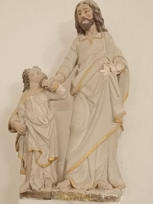 groupe sculpté : Saint Joseph et l'Enfant Jésus