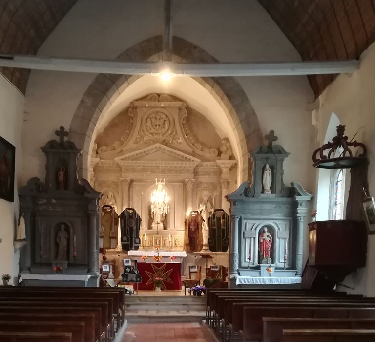 maître-autel, retable, retables latéraux