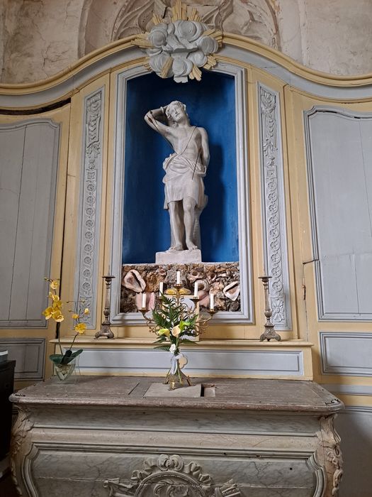 maître-autel, statue : Saint Sébastien