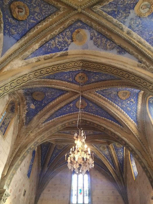 Peintures monumentales de la voûte des chapelles, de la nef et du choeur