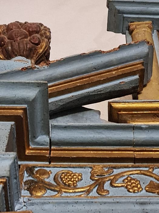 retable de la chapelle latérale nord, détail