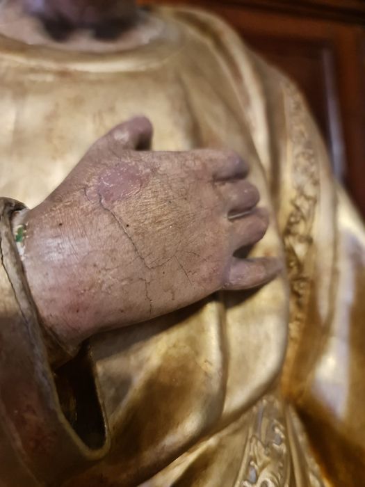 statue : Saint Joseph, détail