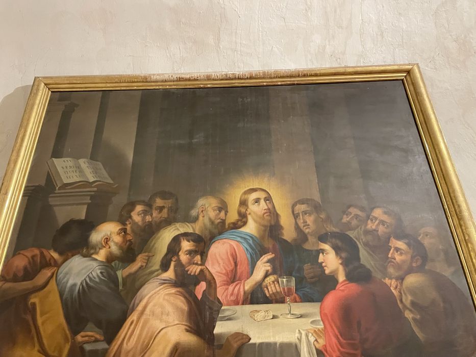 tableau : La Cène, vue partielle