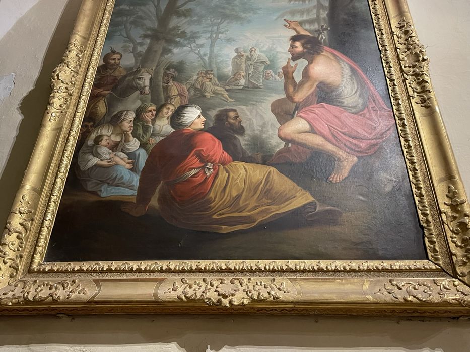 tableau : Saint Jean Baptiste, vue partielle
