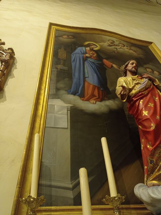 tableau : Sacré Coeur et Marie Alacoque, vue partielle
