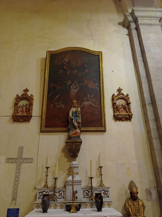 tableau : Délivrance des âmes du Purgatoire avec Marie et Jésus