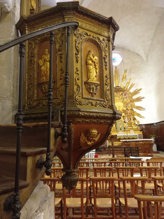 chaire à prêcher, vue partielle