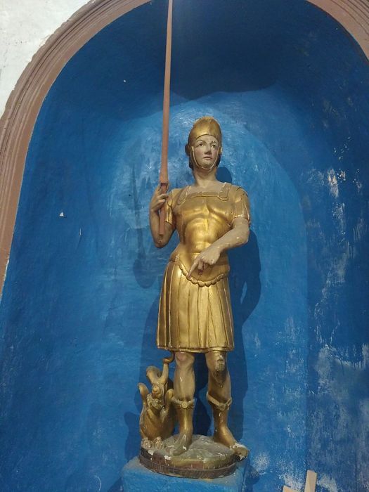 statue : saint Georges et le dragon