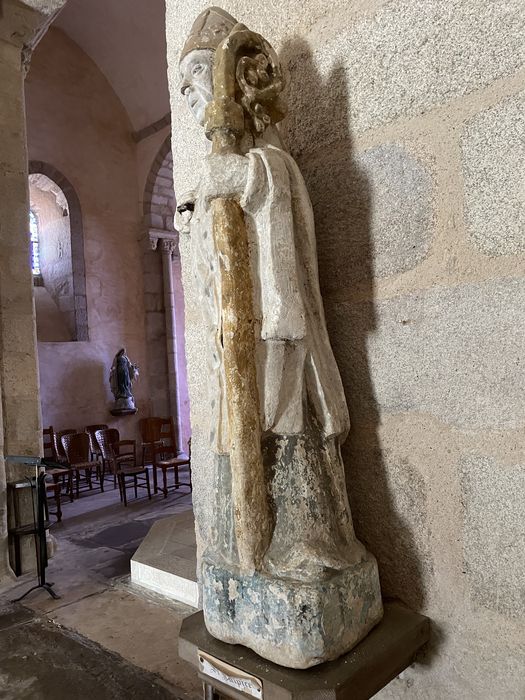 statue : saint évêque, dit saint Sulpice