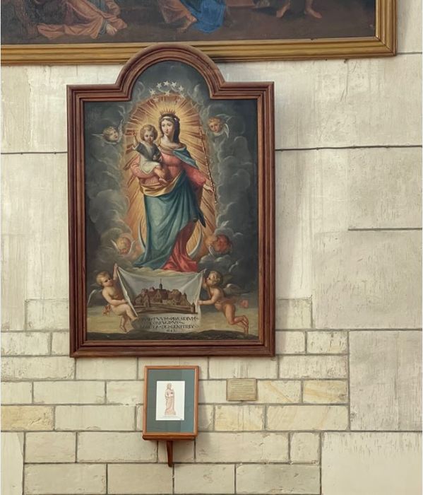 tableau : Vierge protectrice d'un ordre