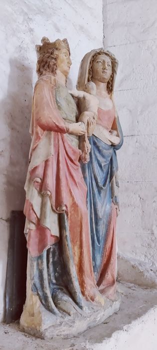 groupe sculpté : Sainte Anne, la Vierge et l'Enfant