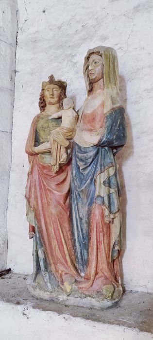 groupe sculpté : Sainte Anne, la Vierge et l'Enfant