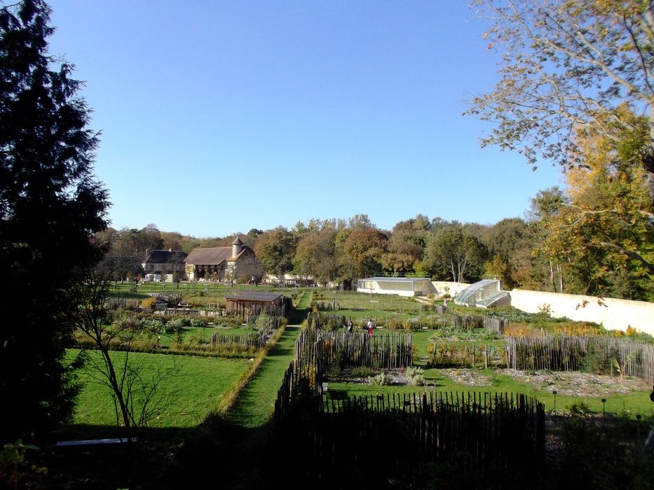 Parc de l’Abbaye de Royaumont : Potager, vue générale