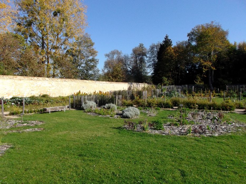 Parc de l’Abbaye de Royaumont : Potager, vue partielle