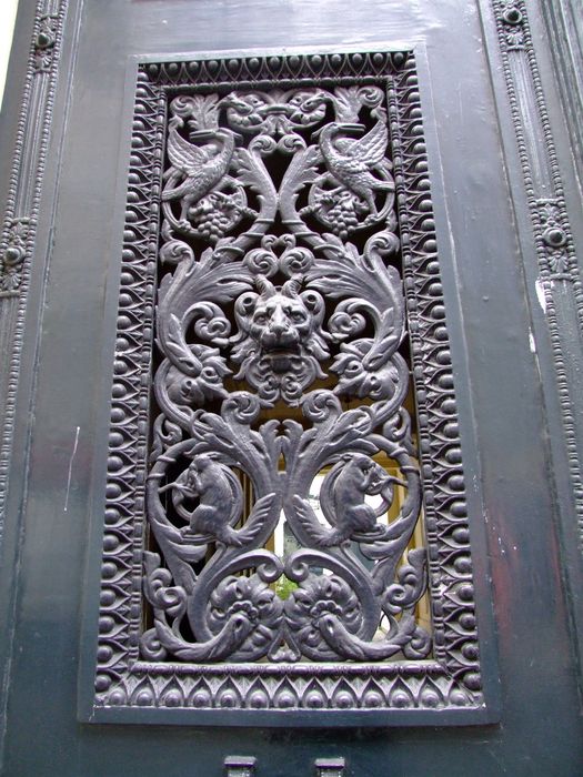 porte d’entrée, détail partie supérieure