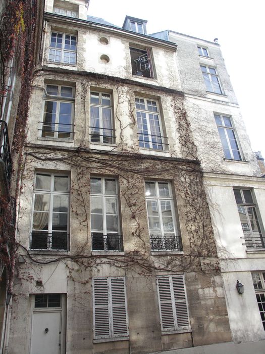 façade sur cour, façade Ouest