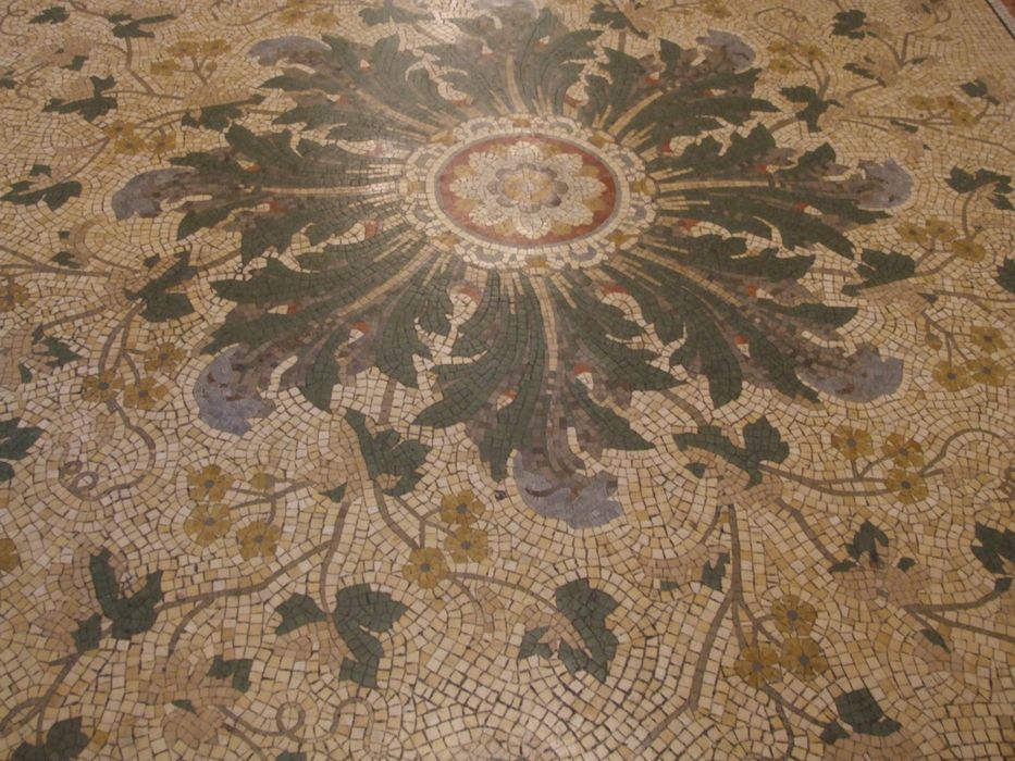 avant-foyer, sol avec mosaïques