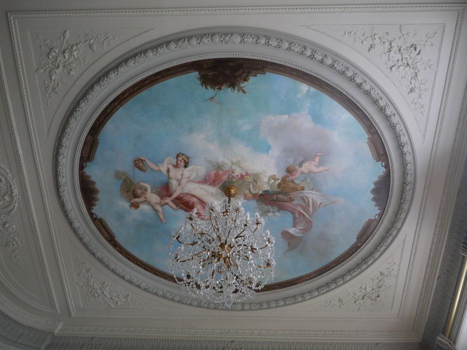 salon ouest, plafond peint