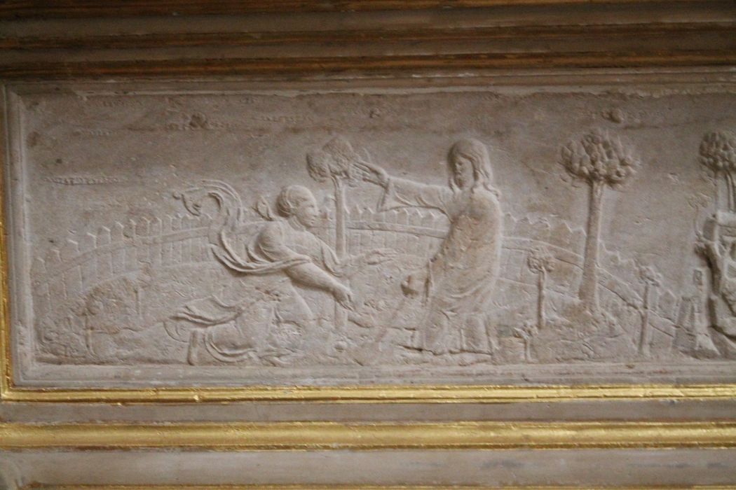 bas-relief : Le Christ et la Madeleine