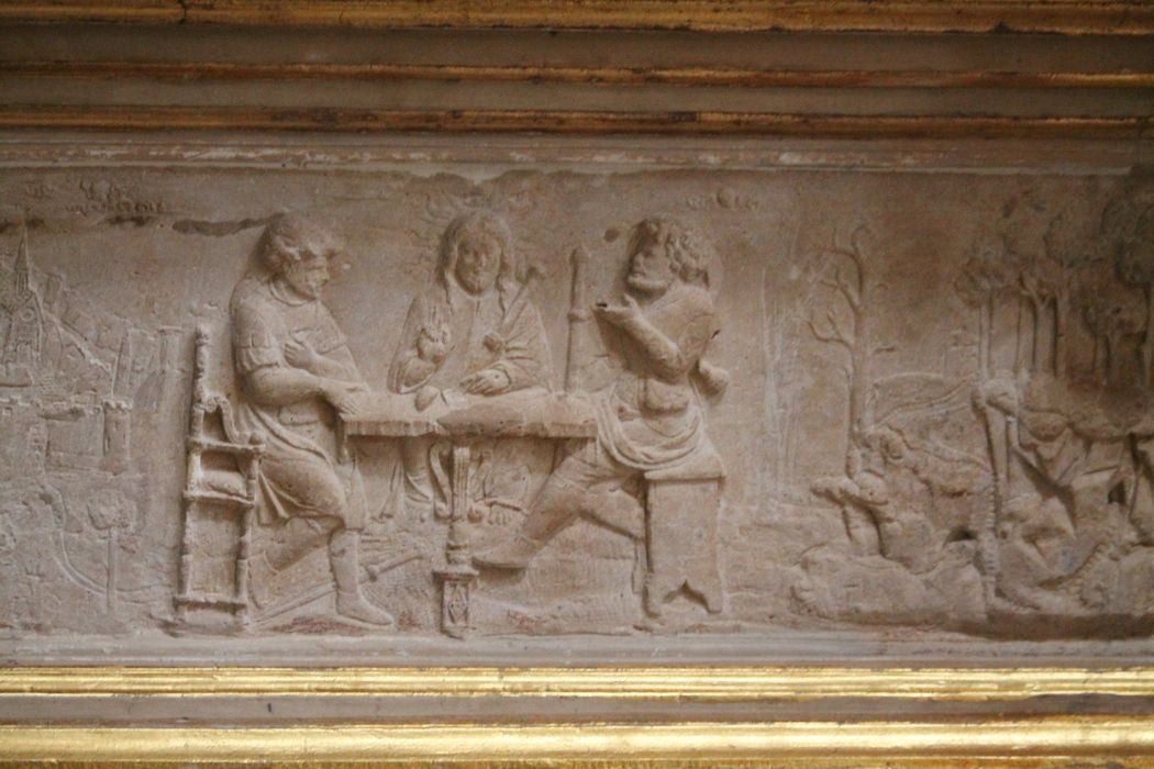 bas-relief : Disciples d'Emmaüs