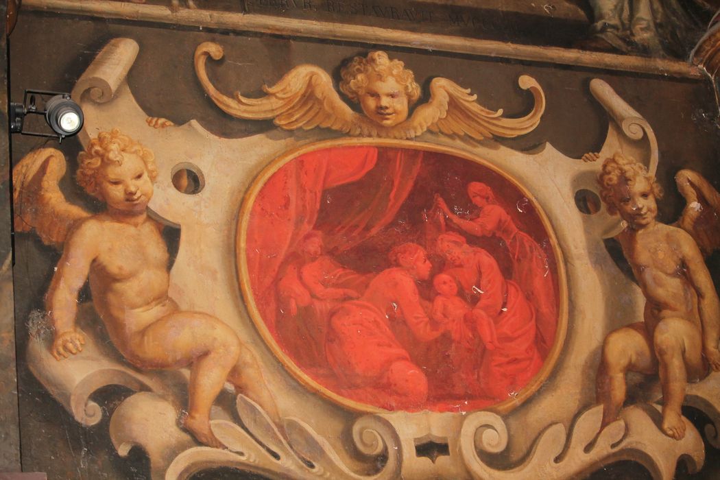 peintures de la chapelle Saint-Vincent-de-Paul : Naissance de la Vierge