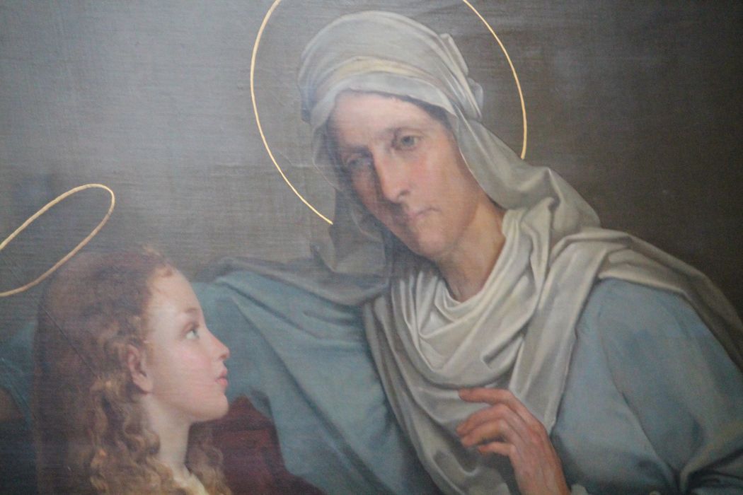 tableau : Éducation de la Vierge, vue partielle