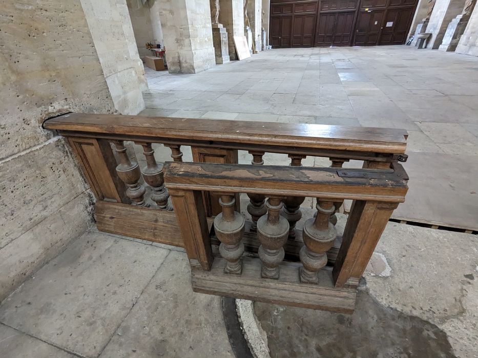 clôture de choeur (table de communion), vue partielle