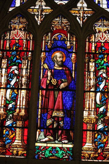 verrière de la chapelle Saint-Pierre : Saint Pierre