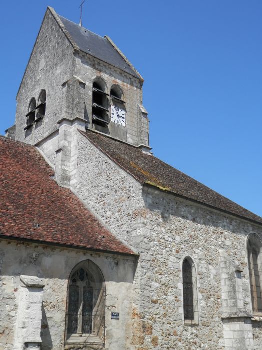 clocher, élévations sud et ouest