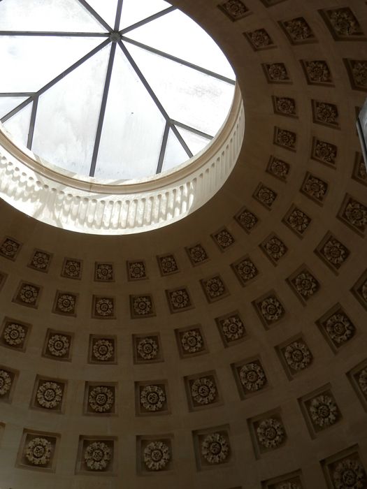 laiterie de la Reine, coupole, détail de l’oculus zénithal