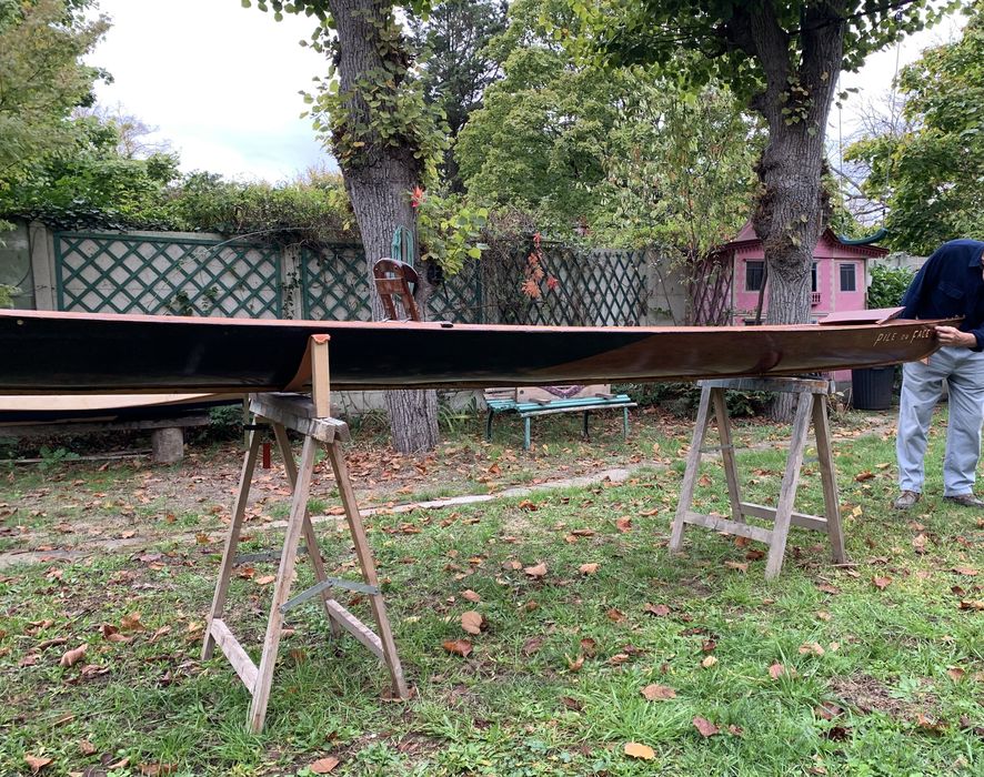 bateau de promenade : périssoire de régate Pile ou face - © Ministère de la Culture (France), Direction Régionale des Affaires Culturelles d'Île-de-France – Tous droits réservés