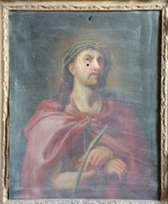 tableau et son cadre : Christ de pitié ou Christ aux liens