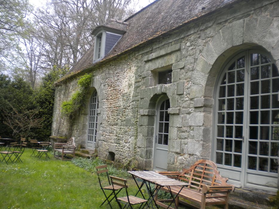 bâtiment de la foulerie, ancien moulin à chanvre, vue partielle