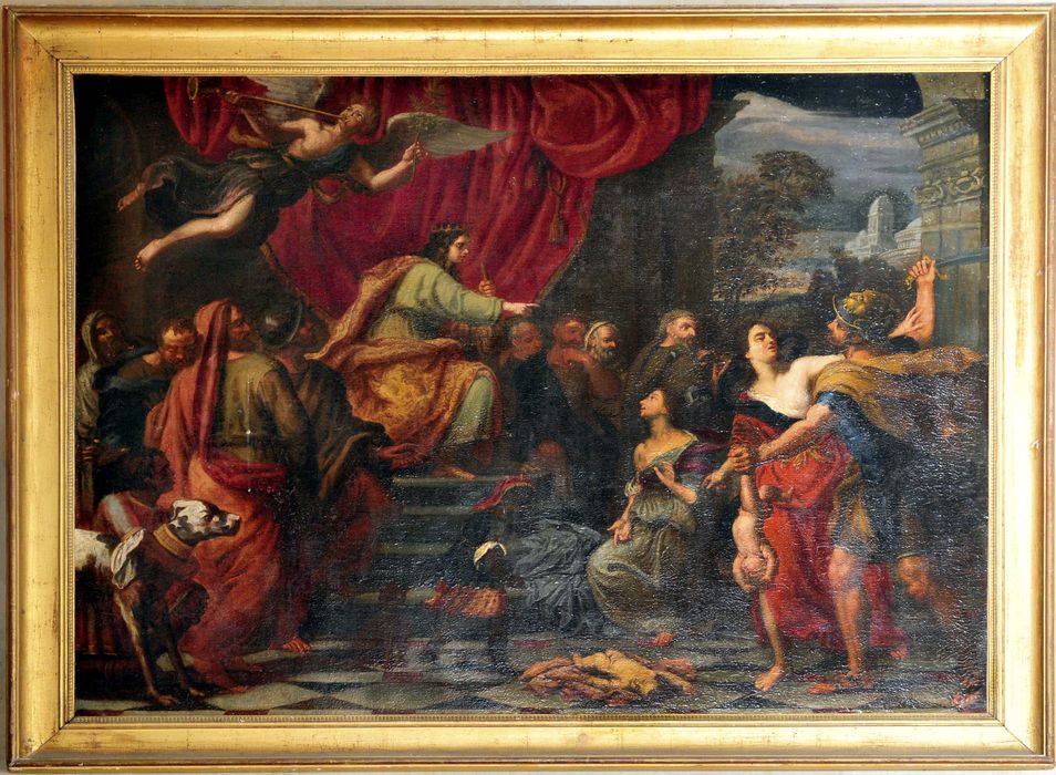 tableau : Jugement de Salomon - © Ministère de la Culture (France), Direction Régionale des Affaires Culturelles d'Île-de-France – Tous droits réservés 