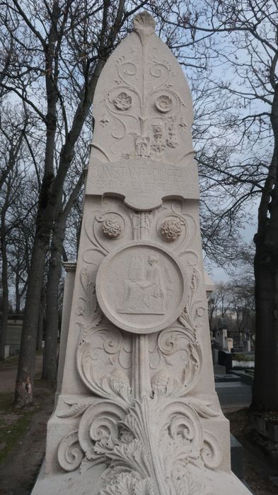 détail de la copie de la médaille imaginée en 1843 par Simon-Claude Constant-Dufeux pour la création de la Société Centrale des Architectes