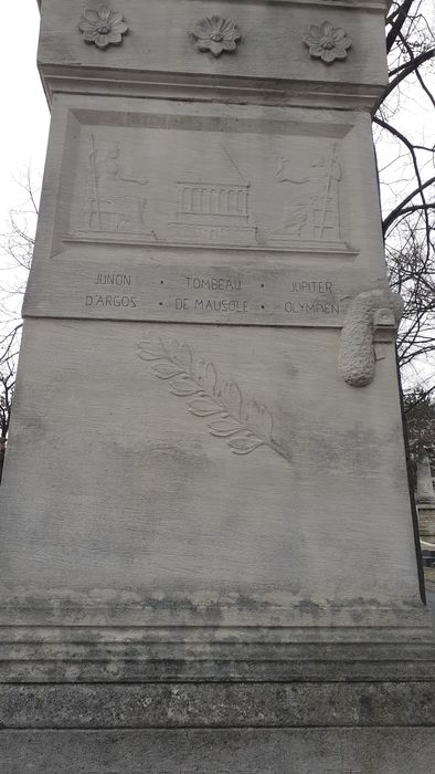détail : Junon d’Argos ; Tombeau de Mausole ; Jupiter Olympien