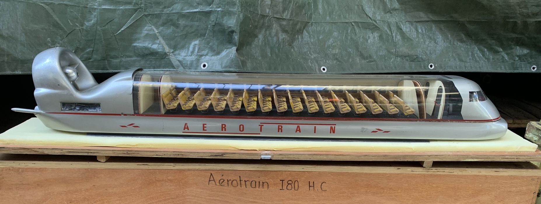 maquette : aérotrain I80 HC (2) - © Ministère de la Culture (France), Direction Régionale des Affaires Culturelles d'Île-de-France – Tous droits réservés 