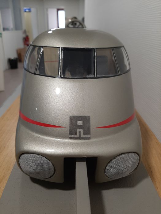 Maquette : aérotrain I80 HC (1), vue avant - © Ministère de la Culture (France), Direction Régionale des Affaires Culturelles d'Île-de-France – Tous droits réservés 