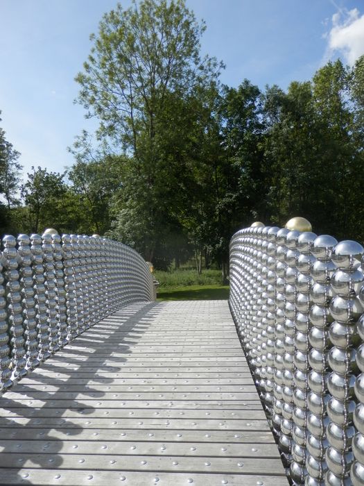 parc, pont aux Boules d’or, vue partielle