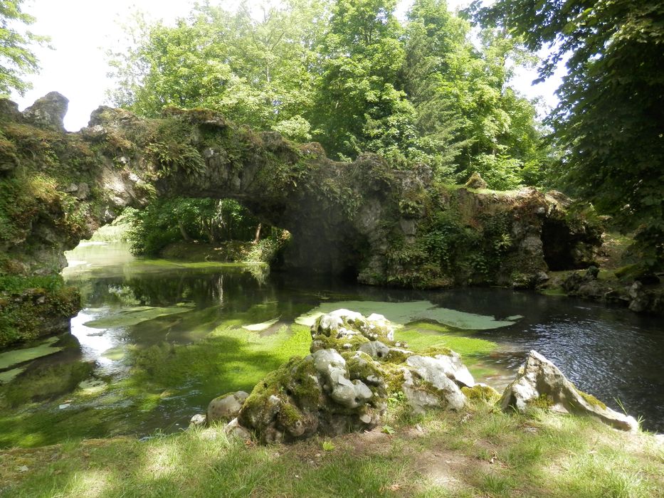 parc, pont de roches